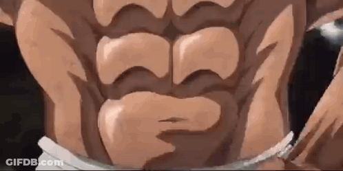 Man's Torso With Bandage Around Waist GIF