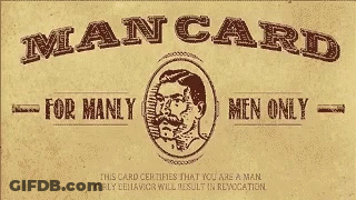 Man's Vote Card With Sailor Picture GIF