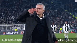 Man Saluting On Soccer Field With Equal Game Sign GIF