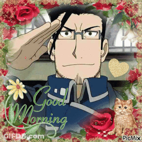 Man Saluting Saying Good Morning GIF