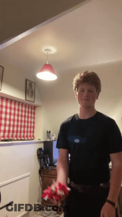 Man Sarcastic Celebration Throwing Confetti GIF