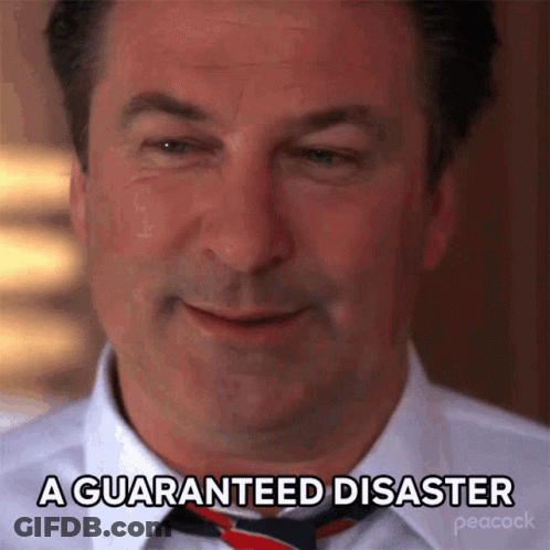 Man Saying A Guaranteed Disaster GIF