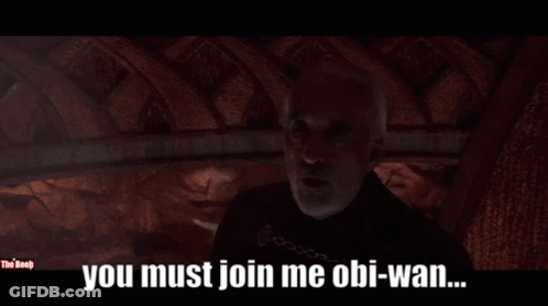 Man Saying And Together We Will Destroy The Sith GIF