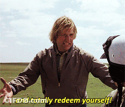 Man Saying And Totally Redeem Yourself In Front Of Motorcycle Helmet GIF