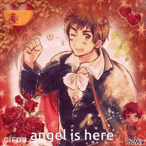 Man Saying Angel Is Here GIF