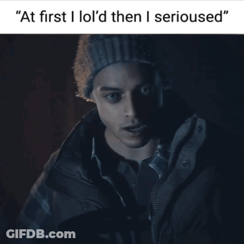 Man Saying At First I Lol'd Then I Seriouslyed GIF