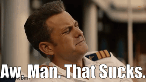 Man Saying Aw Man That Sucks In Front Of Picture GIF