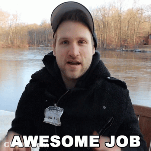Man Saying Awesome Job GIF