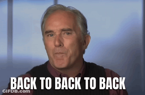 Man Saying Back To Back GIF