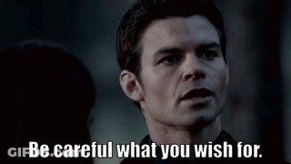Man Saying Be Careful What You Wish For GIF