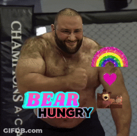 Man Saying Bear Hungry GIF