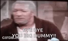 Man Saying Bye Bye You Big Dummy GIF