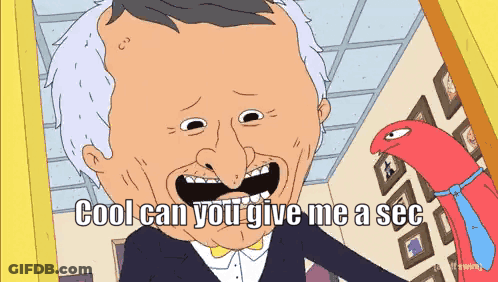 Man Saying Cool Can You Give Me A Sec GIF