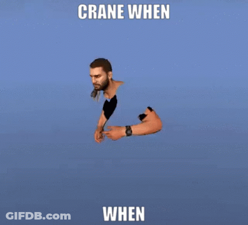 Man Saying Crane When When GIF