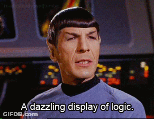 Man Saying Dazzling Display Of Logic GIF