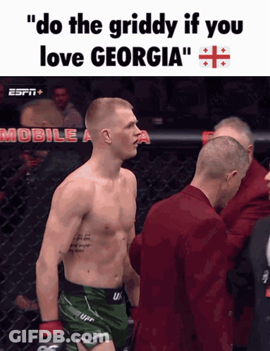 Man Saying Do The Griddy If You Love Georgia GIF