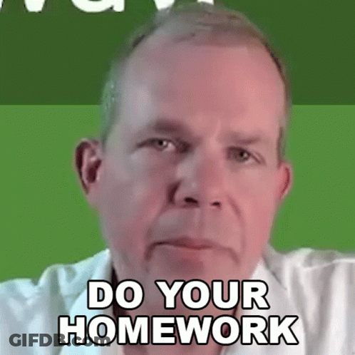 Man Saying Do Your Homework GIF