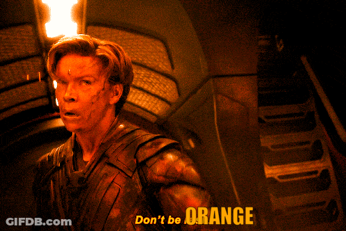 Man Saying Don't Be Orange GIF