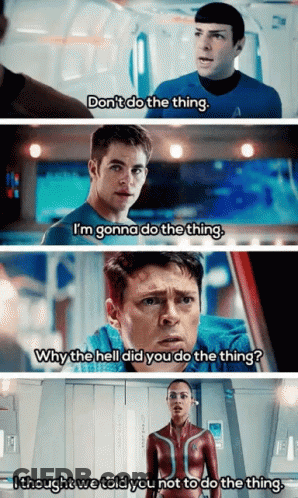 Man Saying Don't Do The Thing GIF