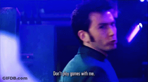 Man Saying Don't Play Games With Me GIF