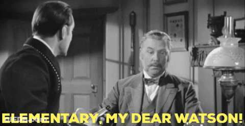 Man Saying Elementary My Dear Watson GIF