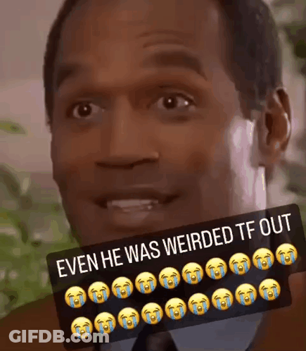 Man Saying Even He Was Weirded TF Out GIF
