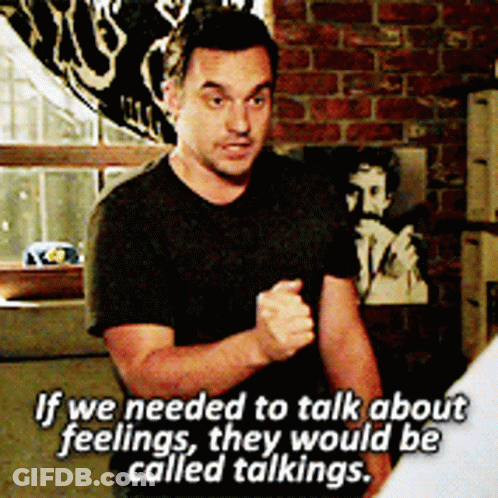 Man Saying Feelings Would Be Called Talks GIF