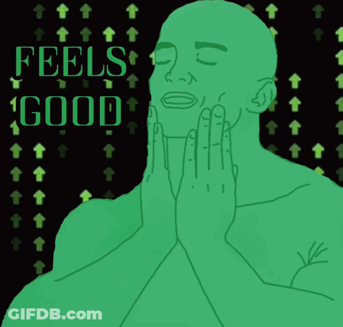 Man Saying Feels Good GIF