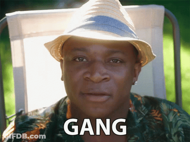 Man Saying Gang GIF