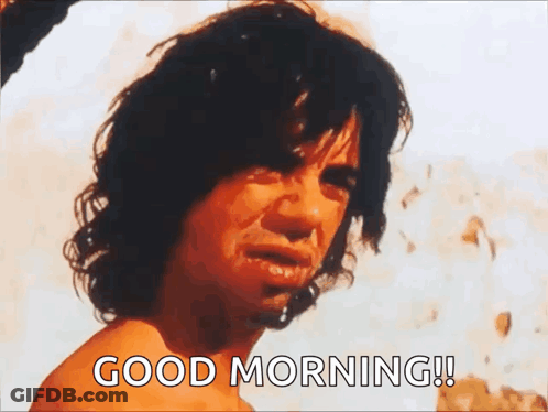 Man Saying Good Morning GIF