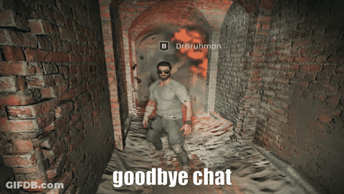 Man Saying Goodbye Chat Walking Down Hallway GIF