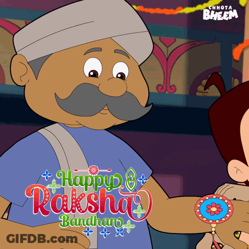Man Saying Happy Raksha Bandhan GIF