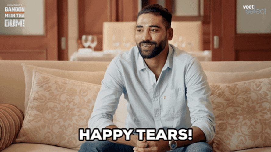 Man Saying Happy Tears GIF