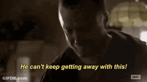 Man Saying He Can't Keep Getting Away With This GIF