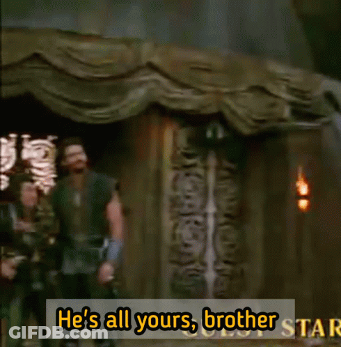 Man Saying He's All Yours Brother GIF