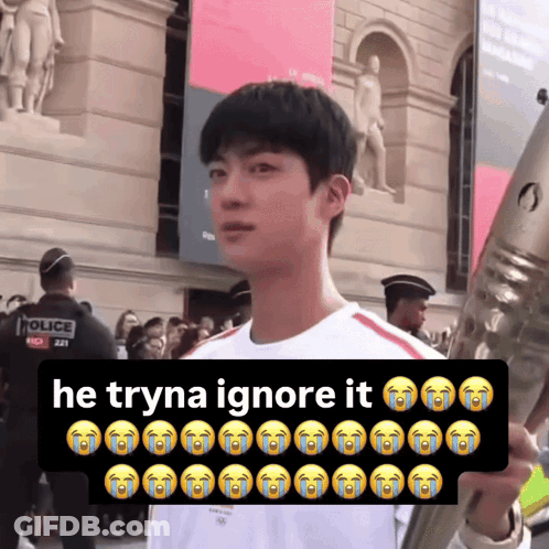Man Saying He Tryna Ignore It GIF