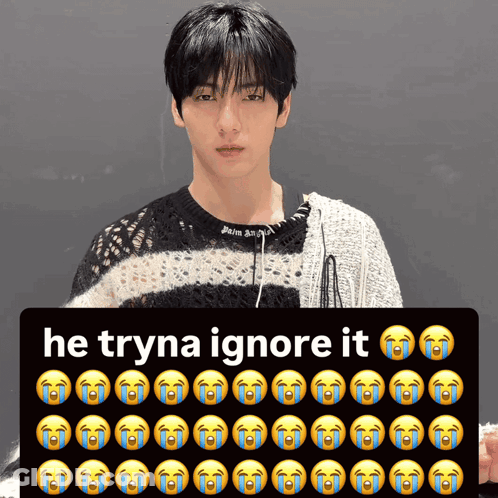 Man Saying He Tryna Ignore It GIF