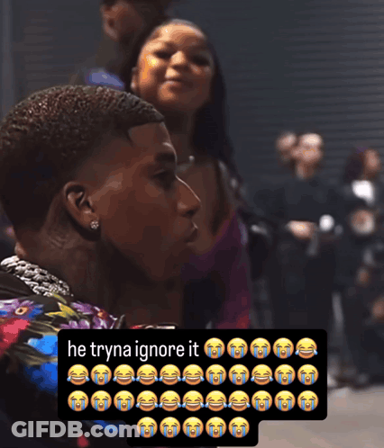 Man Saying He Tryna Ignore It GIF