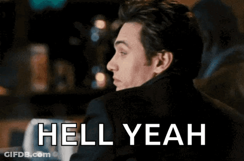 Man Saying Hell Yeah GIF