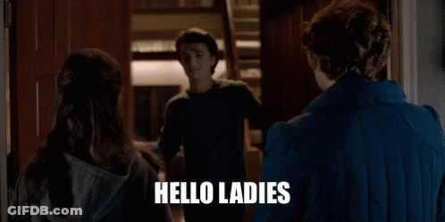 Man Saying Hello Ladies GIF