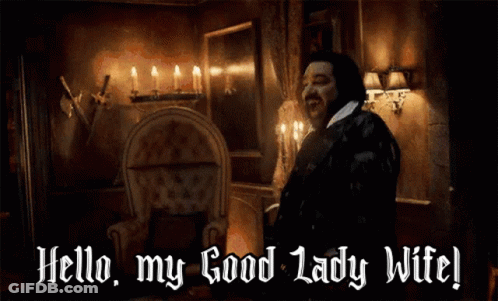 Man Saying Hello My Good Lady Wife GIF