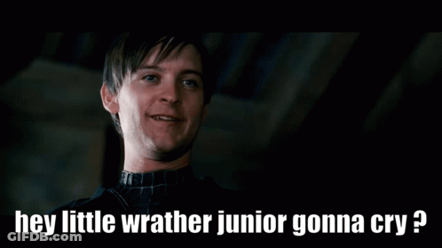 Man Saying Hey Little Wrather Junior Gonna Cry GIF