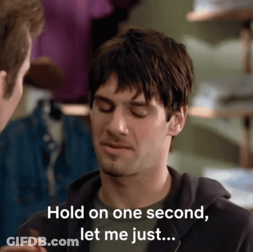 Man Saying Hold On One Second Let Me Just To Another Man GIF