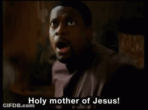 Man Saying Holy Mother Of Jesus GIF
