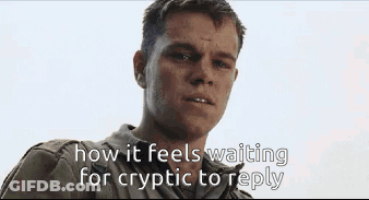 Man Saying How It Feels Waiting For Cryptic To Reply GIF