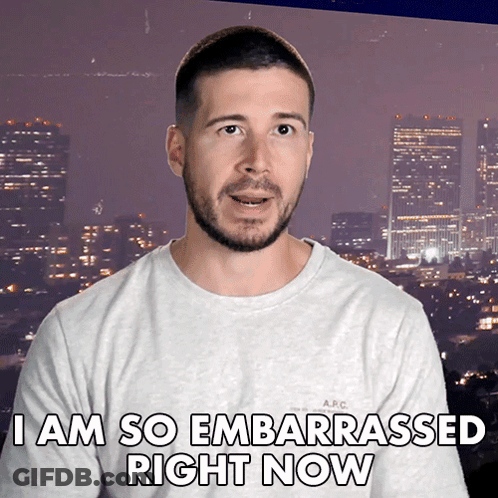 Man Saying I Am Embarrassed GIF