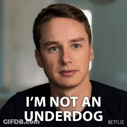 Man Saying I Am Not An Underdog GIF