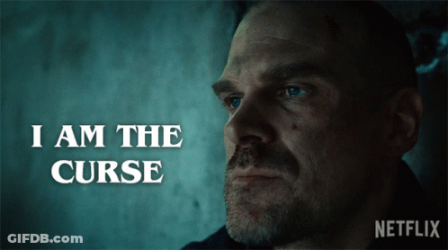 Man Saying I Am The Curse GIF