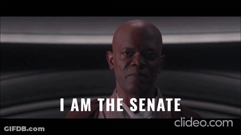 Man Saying I Am The Senate GIF