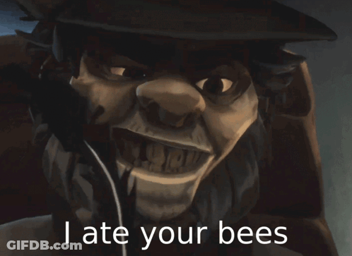 Man Saying I Ate Your Bees GIF